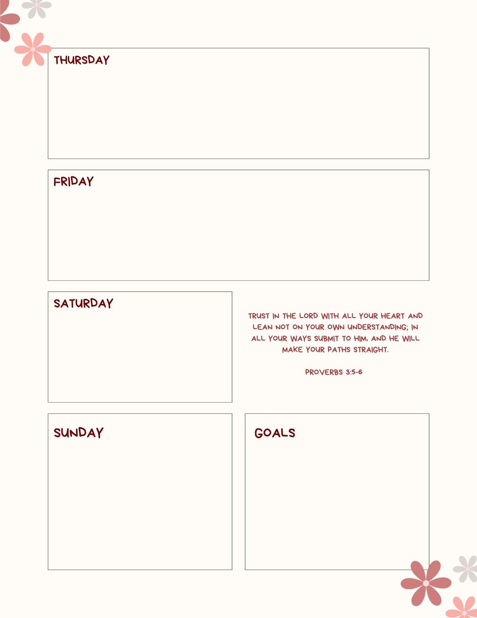 Study Planner Digital File