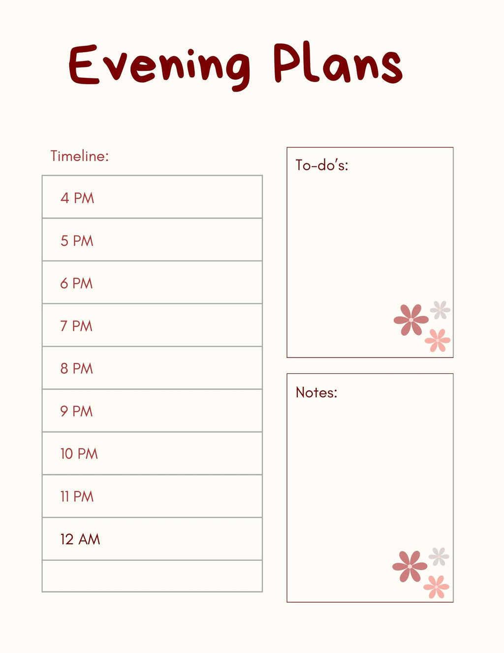 Study Planner Digital File