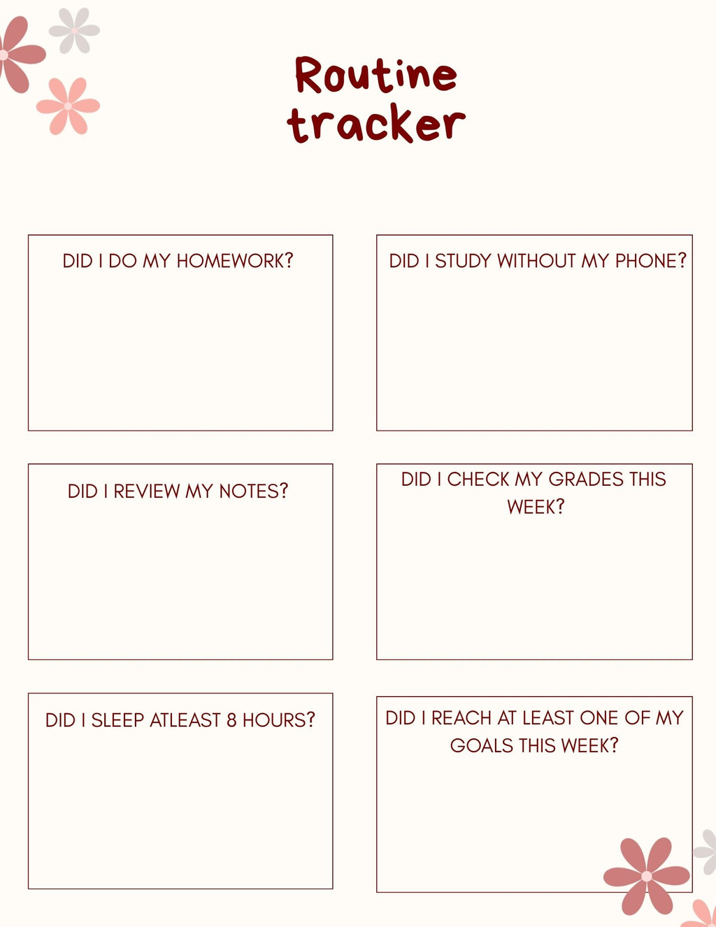 Study Planner Digital File