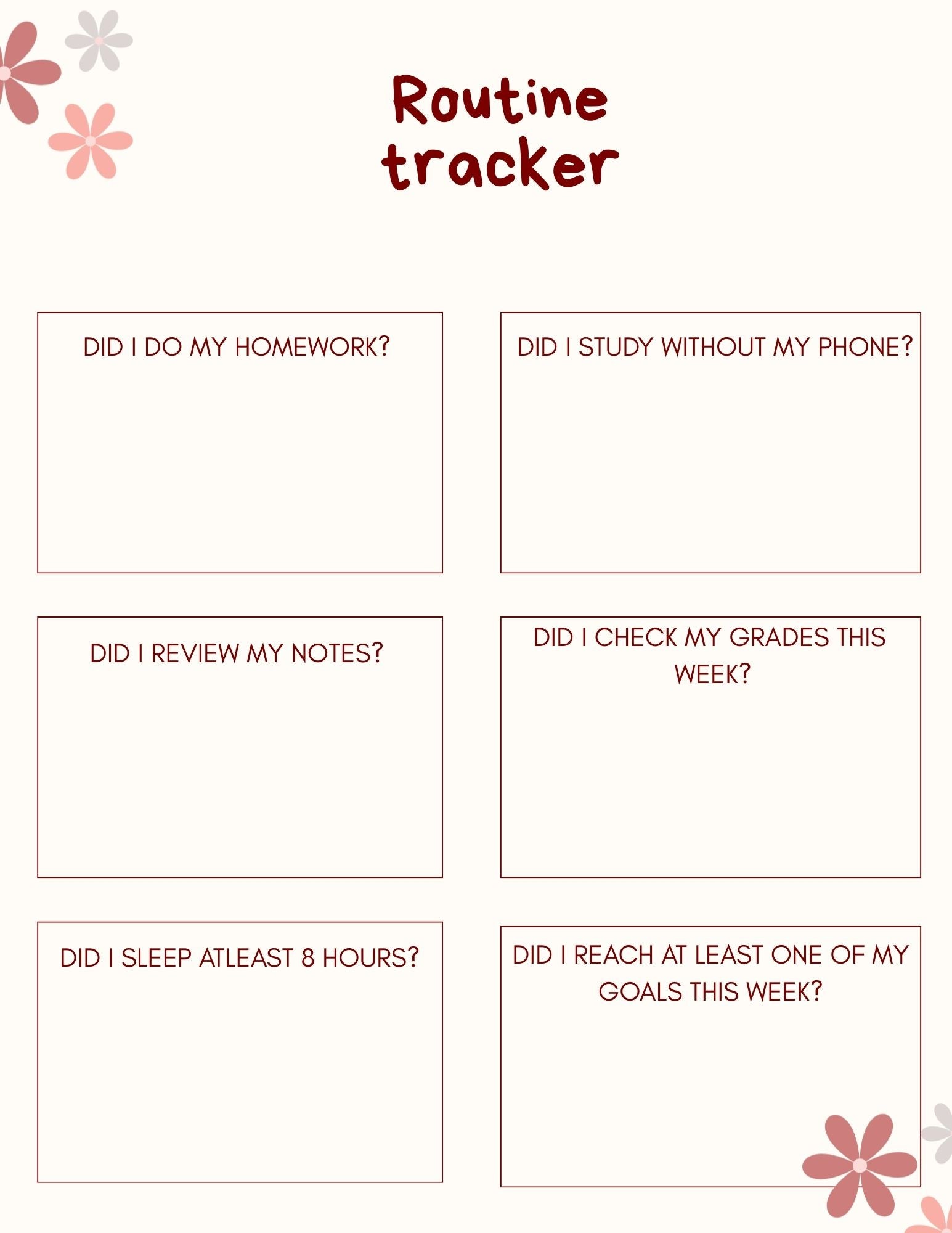 Study Planner Digital File